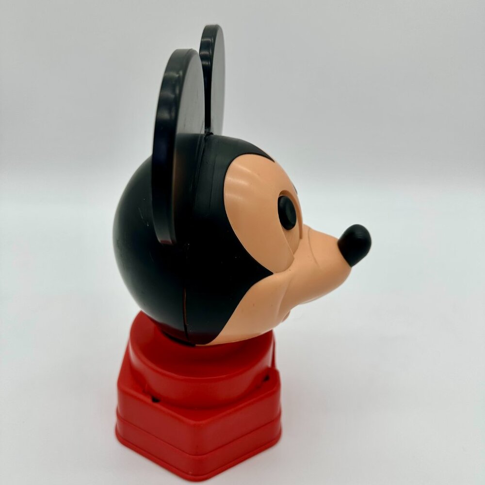 Disney 1968 Hasbro Plastic Mickey Mouse Coin Operated Bank/Gumball Machine 9" - Picture 5 of 8